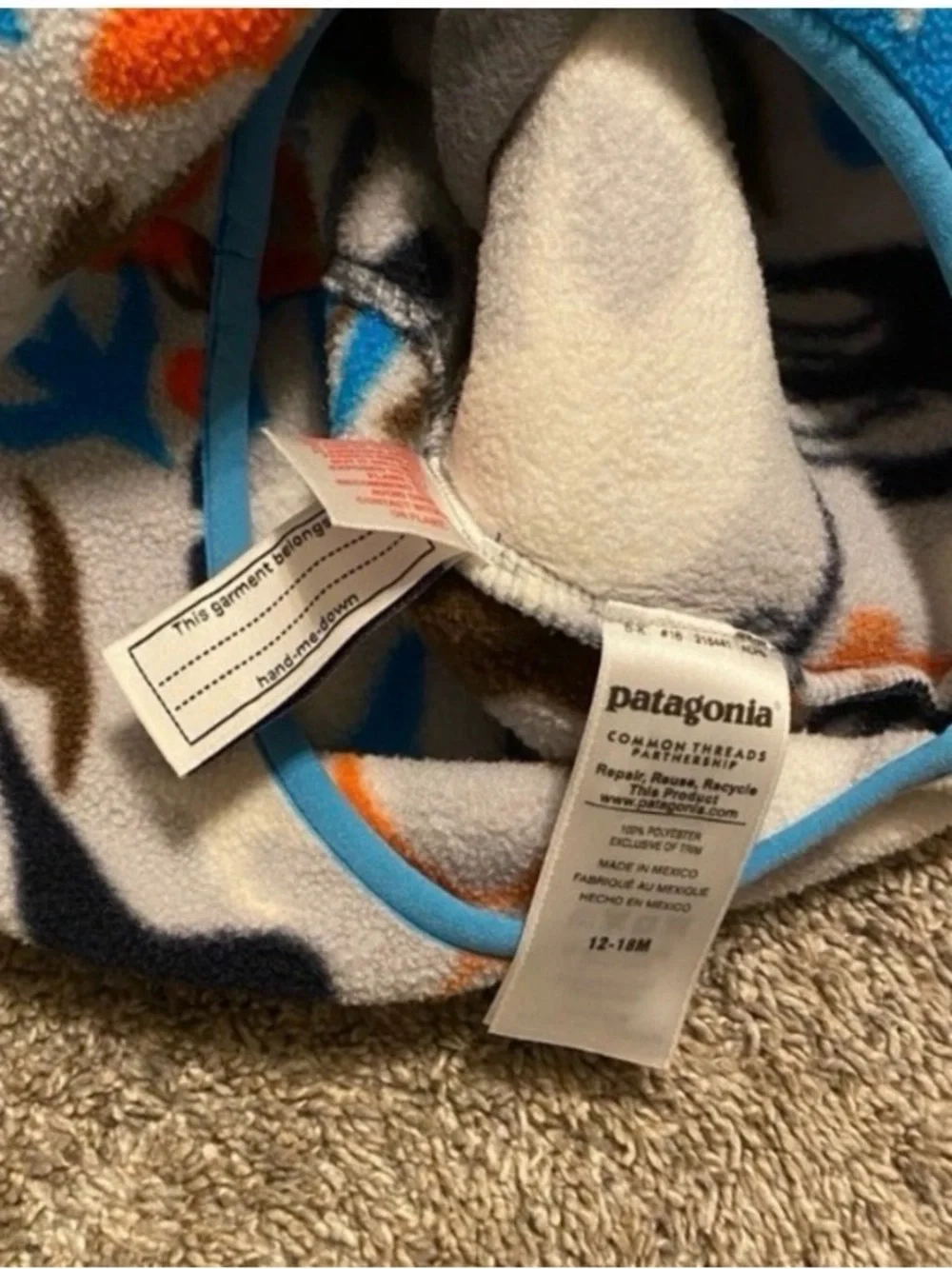 Patagonia animal print fleece